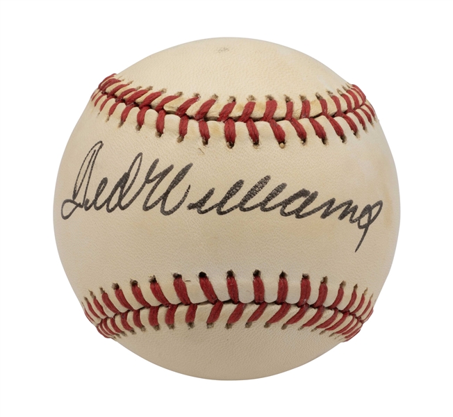 Ted Williams Single Signed OAL Baseball – PSA/DNA 9 Auto.