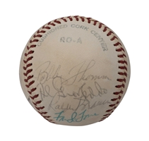 1950s N.L. Stars Multi-Signed OAL Baseball (13 Autos.) with "Shot Heard Round The World" Notables Bobby Thomson & Ralph Branca – Beckett LOA