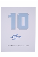 Diego Maradona Autographed 2005 Buenos Aires #10 Large-Format Print – PSA/DNA LOA