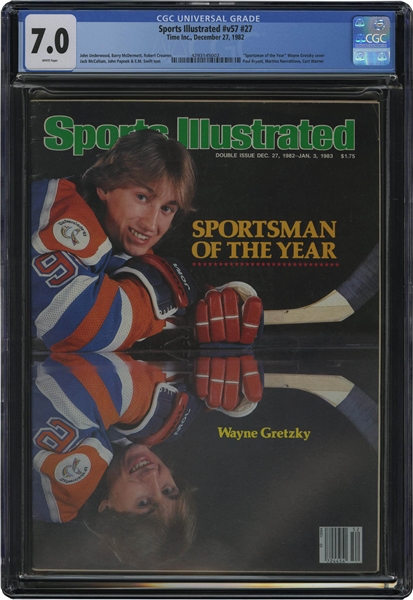 Dec. 27, 1982 Sports Illustrated Wayne Gretzky "Sportsman of the Year" – CGC 7.0