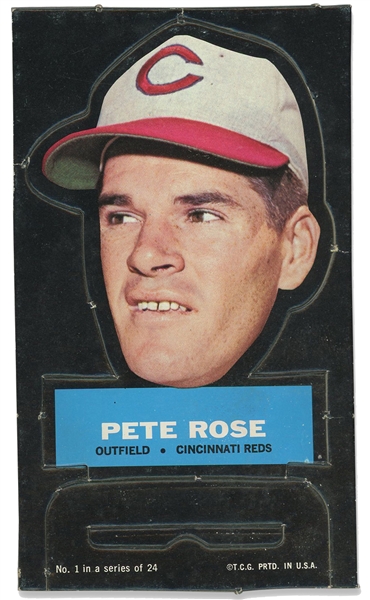 Rare 1967 Topps Stand-Up #1 Pete Rose Thick Cut Die Cut