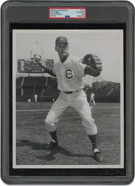 Rare 1962 Ken Hubbs Chicago Cubs Rookie of the Year (Killed in 64 Plane Crash at Age 22) Original Photograph by Don Wingfield (Only Known Copy!) – PSA/DNA Type 1
