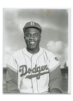 Famous 1951 Jackie Robinson Original Portrait Photo by Barney Stein (Jackies 1953 Topps Card Image!) – PSA/DNA Type II, Stein Family Collection