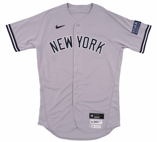 2023 Jasson Dominguez New York Yankees Rookie Debut Season Game Issued Road Jersey – Fanatics & MLB Auth.