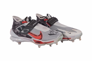 2023 Mike Trout Game Worn & Dual-Signed Nike Force Zoom Trout 8 Elite Metal Cleats (Camo Style) – Anderson Authentics & PSA/DNA COAs