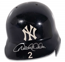 1996-97 Derek Jeter Signed New York Yankees (Rookie Era) Game Used Batting Helmet with Multiple Photomatches! – JT Sports, Resolution & Beckett LOAs