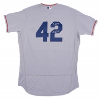 4/15/2023 Shohei Ohtani Signed L.A. Angels #42 Jackie Robinson Day Game Worn & Photomatched Jersey Inscribed in Kanji with "2023 AL MVP" – Davious Sports LOA, Fanatics & MLB Auth.