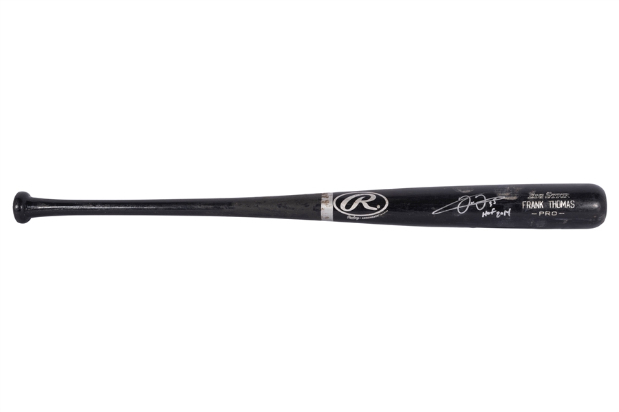 2003 Frank Thomas (42 HR Season) Game Used, Signed & Inscribed Rawlings 576B Professional Model Bat – PSA/DNA GU 9.5, PSA/DNA LOA
