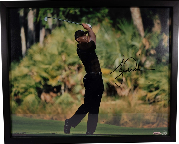 Tiger Woods Boldy Autographed "Nature" 16x20 UDA Photo – Upper Deck Authenticated
