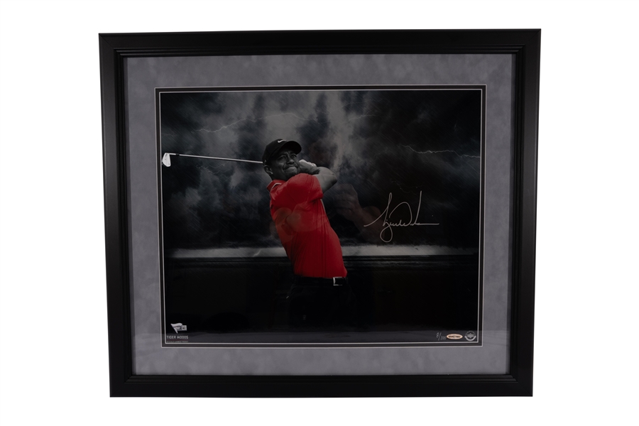 Tiger Woods Autographed "Quiet Storm" 16x20 UDA Photo (LE 8/100) – Fanatics & Upper Deck Authenticated