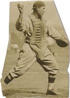 1911 Chief Meyers N.Y. Giants Early Native American Star (Mattys Longtime Catcher) Oversized Original Photograph by Louis Van Oeyen – PSA/DNA Type 1