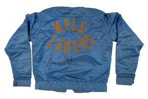 C. 1950 George Mikan Autographed Minneapolis Lakers Game Worn Warm-Up Suit (Jacket & Pants) – Only Known Mikan Warm-Up in Existence! -- Sports Investors & JSA LOAs