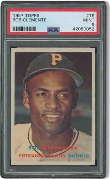 1957 Topps #76 Roberto Clemente – PSA MINT 9 (Only One Higher)