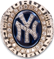 1998 New York Yankees World Series 10K Gold Ring (w/ Diamonds) Awarded to Pitching Coach & Former Player Rich Monteleone with Presentational Box – Monteleone LOA