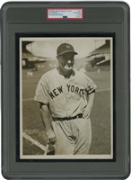 1936 Lou Gehrig New York Yankees Orginal AP Photograph (Classic Full Road Uniform Portrait!) – PSA/DNA Type 1