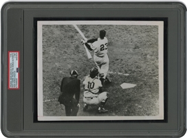 Oct. 3, 1951 Bobby Thomson "Shot Heard Round the World" N.Y. Giants vs. Brooklyn Dodgers Original Photograph – PSA/DNA Type 1