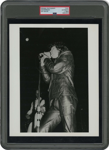 Rare 1960s Jim Morrison The Doors Original Photograph – PSA/DNA Type 1