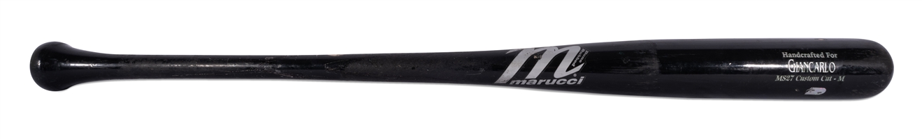 May 1, 2011 Giancarlo [Mike] Stanton Game Used Marucci MS27 Pro Model Bat Photomatched to 25th Career Home Run – MLB Auth. & MatchDocs LOA w/ Blown-Up Image