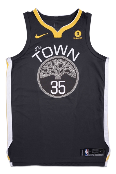 2018 Kevin Durant Golden State Warriors Western Conference Semis Game Worn Jersey Photomatched to Three Playoff Games! – Sports Investors LOA