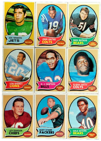 1970 TOPPS FOOTBALL COMPLETE SET OF 263