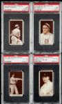 1912 T207 BROWN BORDER LOT OF 11 EX-MT PSA 6 OR BETTER
