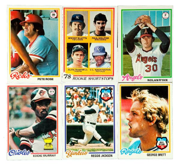 1976 (2), 1977, 1978, 1979, 1980 AND 1982 TOPPS TRADED BASEBALL COMPLETE SETS
