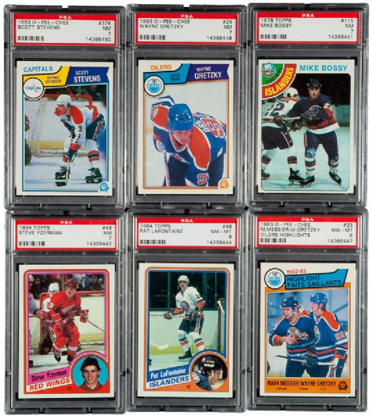 1970S AND 1980S HOCKEY SET LOT OF 6