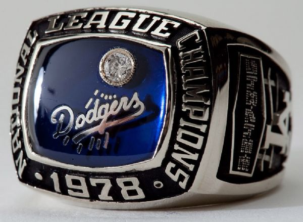 1978 LOS ANGELES DODGERS NATIONAL LEAGUE CHAMPIONSHIP RING