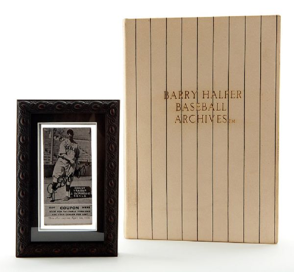 1935 ZEENUT JOE DIMAGGIO (THROWING) WITH TAB AUTOGRAPHED (FROM THE BARRY HALPER COLLECTION)