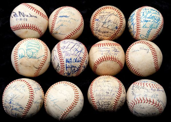 AUTOGRAPHED BASEBALL COLLECTION OF 41
