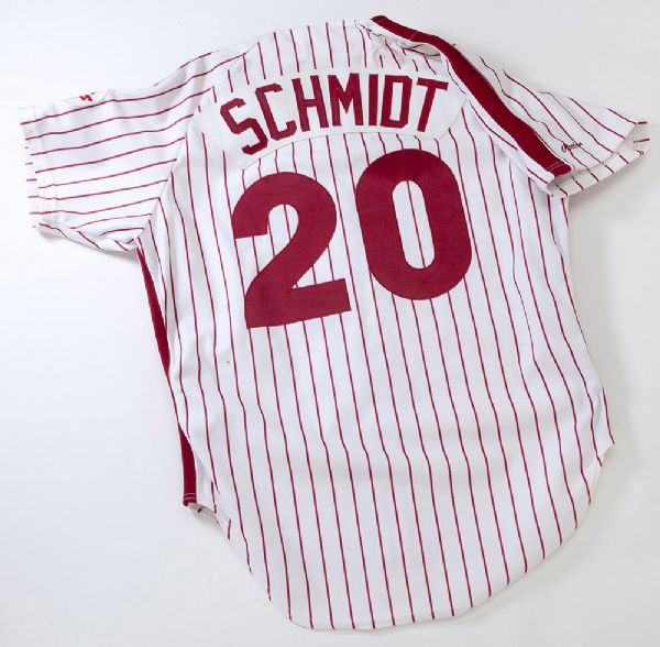 1988 MIKE SCHMIDT PHILADELPHIA PHILLIES GAME USED HOME JERSEY
