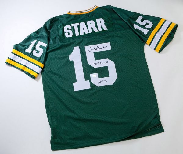 BART STARR AUTOGRAPHED REPLICA JERSEY