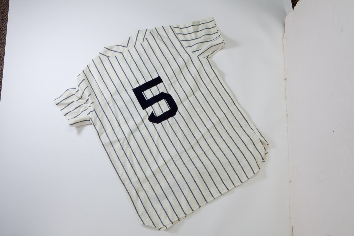 Lot Detail - JOE DIMAGGIO SIGNED MITCHELL & NESS COOPERSTOWN COLLECTION  LIMITED EDITION STITCHED JERSEY #170/325