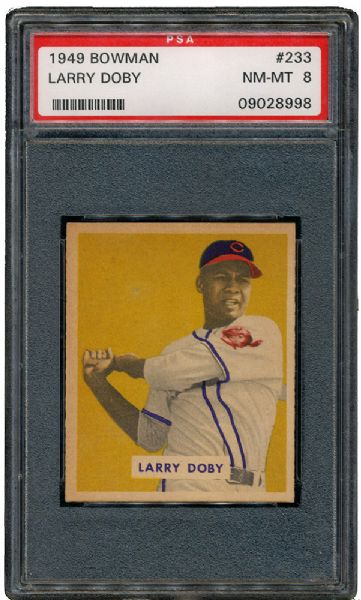 1949 BOWMAN #233 LARRY DOBY NM-MT PSA 8