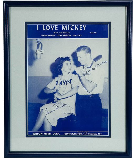 1956 "I LOVE MICKEY" ORIGINAL SHEET MUSIC