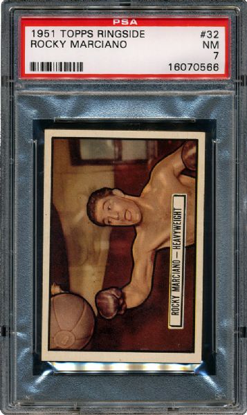 1951 TOPPS RINGSIDE BOXING #32 ROCKY MARCIANO NM PSA 7