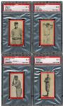 1910 T210 OLD MILL EX PSA 5 GRADED LOT OF 6 ( 5 ARE 1/1)