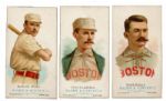 1887 N28 ALLEN & GINTER HALL OF FAME LOT OF 3 - MIKE KELLY, JOHN WARD AND JOHN CLARKSON
