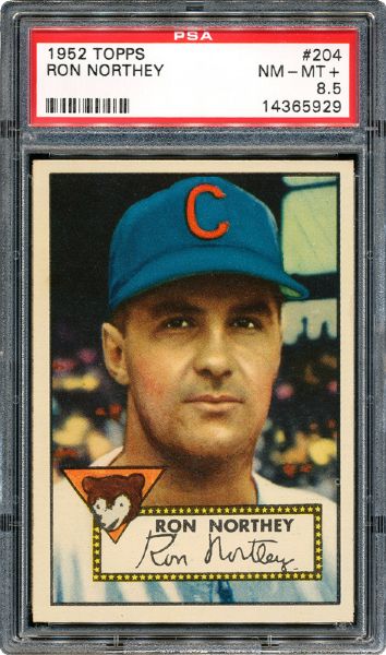 1952 TOPPS #204 RON NORTHEY NM-MT+ 8.5