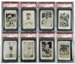 1922 E121 SERIES OF 120 AMERICAN CARAMEL PSA 1 GRADED LOT OF (31) DIFFERENT INCLUDING 9 HALL OF FAMERS