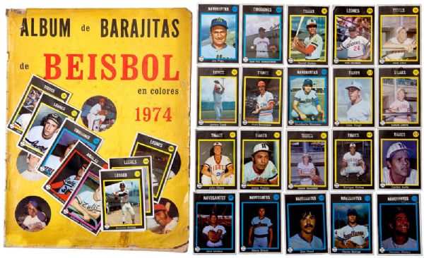 1973-74 VENEZUELAN LEAGUE ALBUM DE BARAJITAS STICKER COMPLETE SET OF 259
