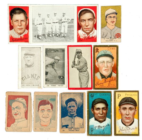 1920S AND BEFORE SHOEBOX LOT OF (80) CARDS