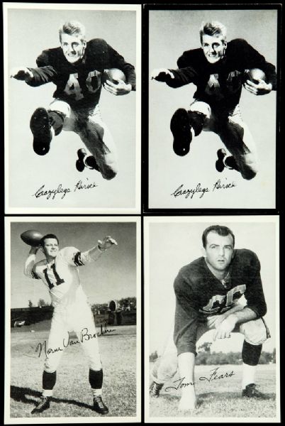 1956 LOS ANGELES RAMS WHITE BORDER COMPLETE SET OF 37