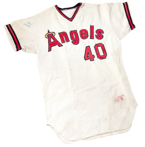 1979 FRANK TANANA CALIFORNIA ANGELS GAME WORN HOME JERSEY (AUTOGRAPHED)