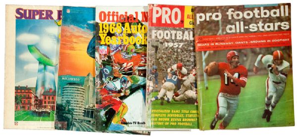 1953, 1961-1969 NFL RECORD MANUALS, 1962-69 OFFICIAL AFL GUIDES, PLUS MORE