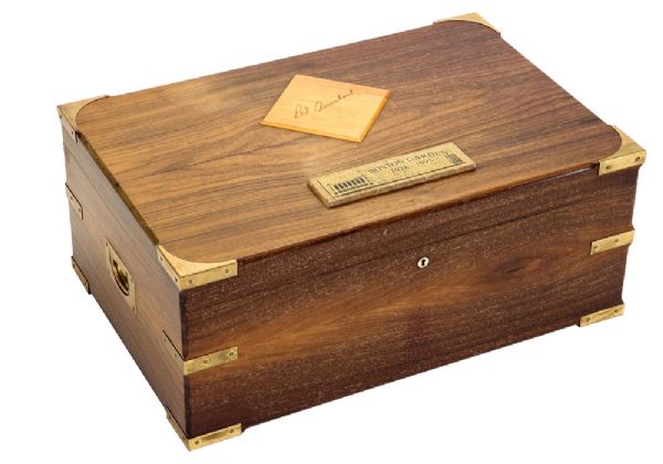BOSTON GARDEN BURLED WOOD CIGAR HUMIDOR #5/90 (ONLY 5 WERE EVER PRODUCED)