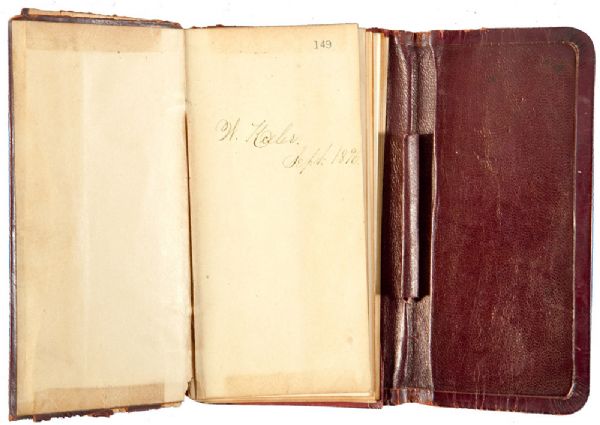 WILLIE KEELERS TWICE SIGNED 1896 HANDWRITTEN DIARY WITH DAILY ENTRIES DOCUMENTING THE ENTIRE 1896 TEMPLE CUP SERIES 