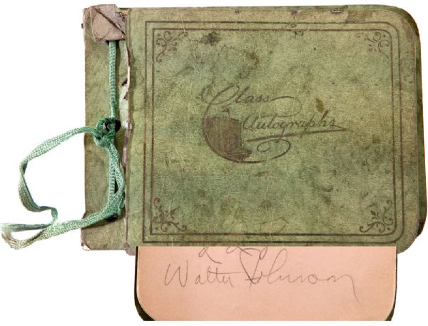 VINTAGE AUTOGRAPH BOOK WITH WALTER JOHNSON AND OTHERS