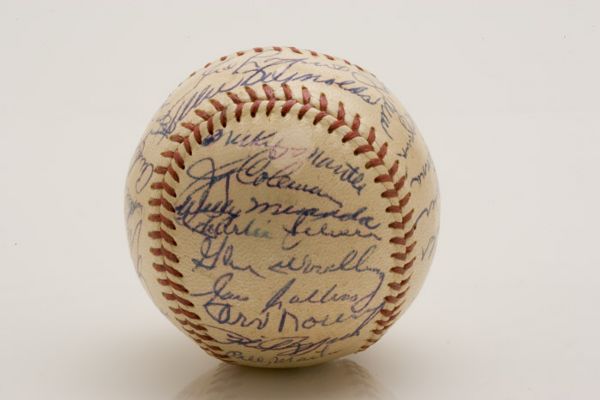 1953 World Champion New York Yankee Team Signed Baseball  