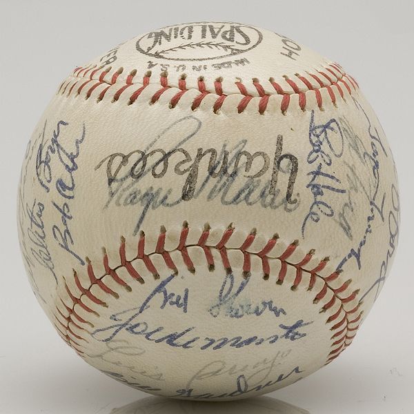 1961 World Champion New York Yankee Team Signed Baseball  